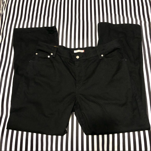 Levi's Denim - Levi’s Relaxed Bootcut 550 Black Jeans Denim Pants Plus Size 18M
